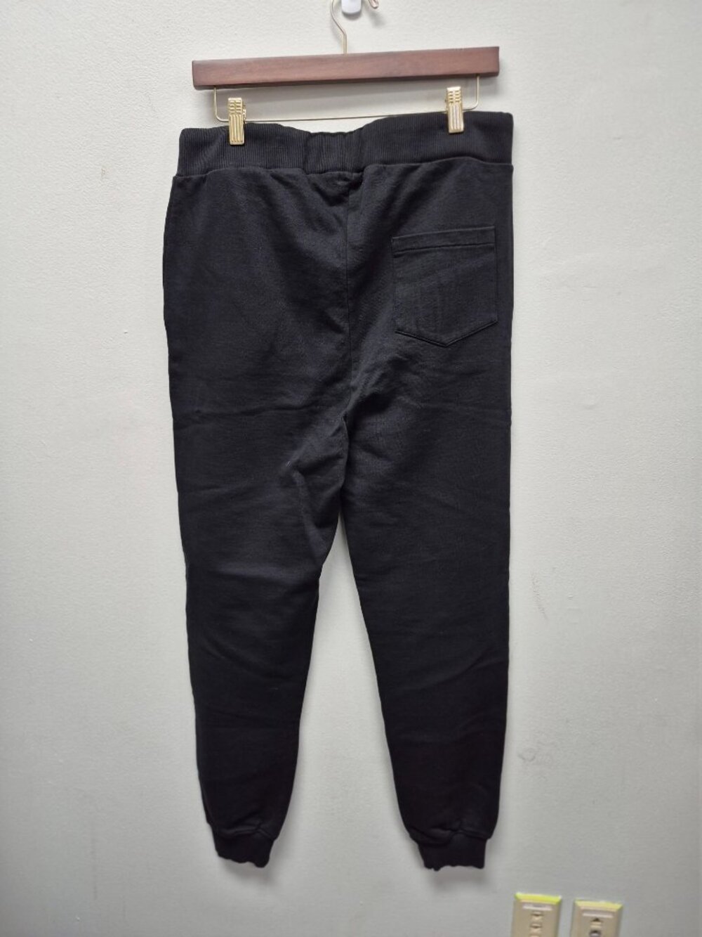 Men's Joggers - Midnight Black - Comfortable & Stylish Large - Picture 4 of 4